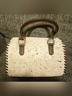 Brown Haircalf Leather Top-Handle Bag  | Small Speedy